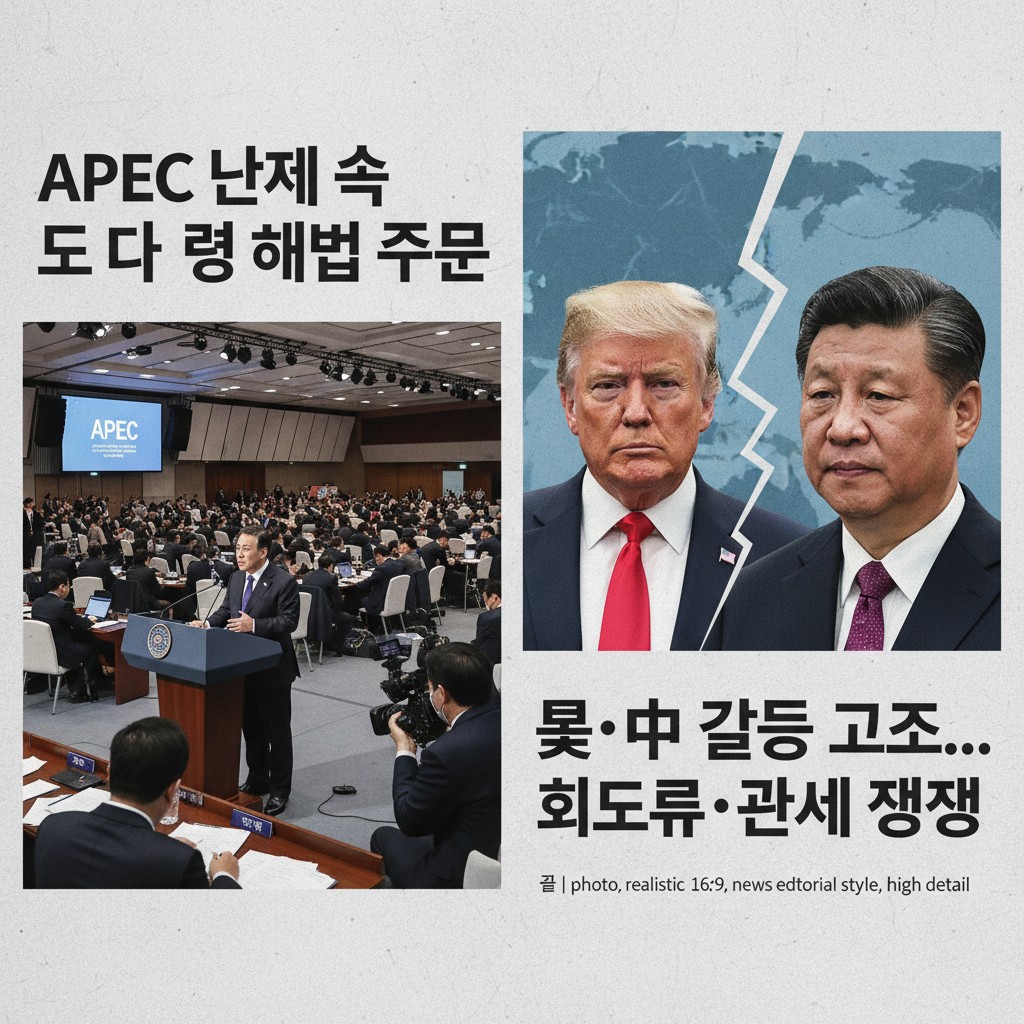 APEC 난제 속 이 대통령 해법 주목 (국민의힘 시각)