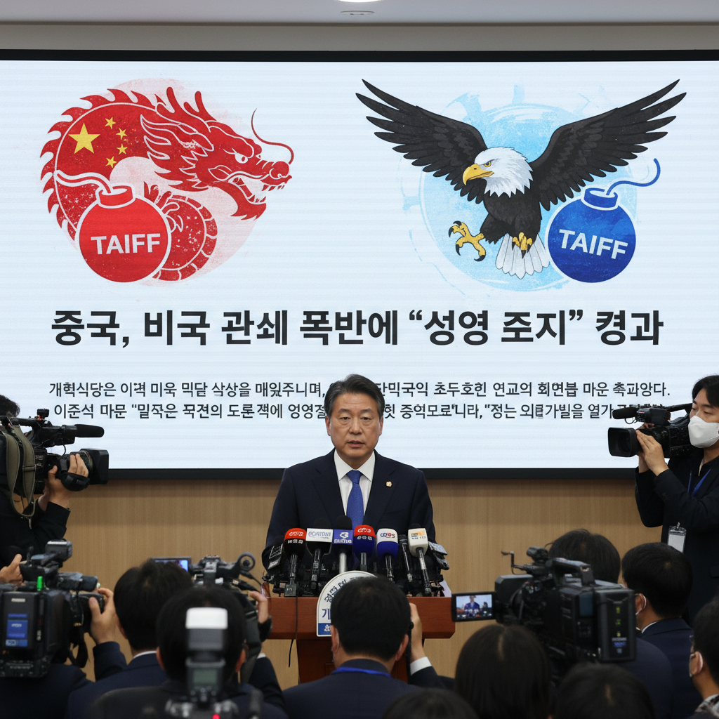 중국, 미국 관세 폭탄에